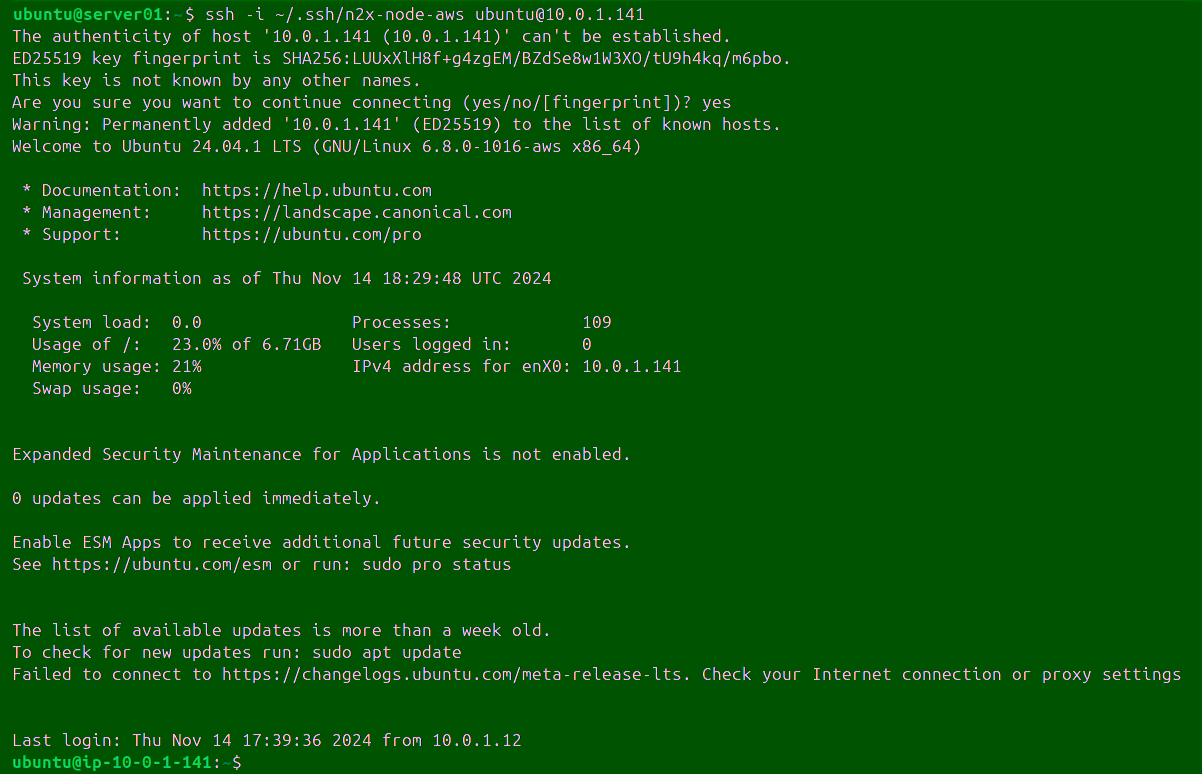 Check SSH Connection