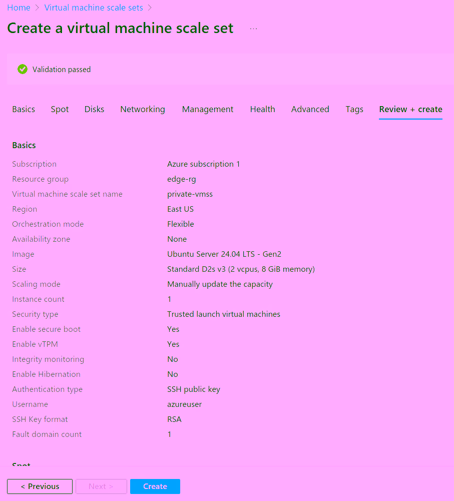 Configure VMSS