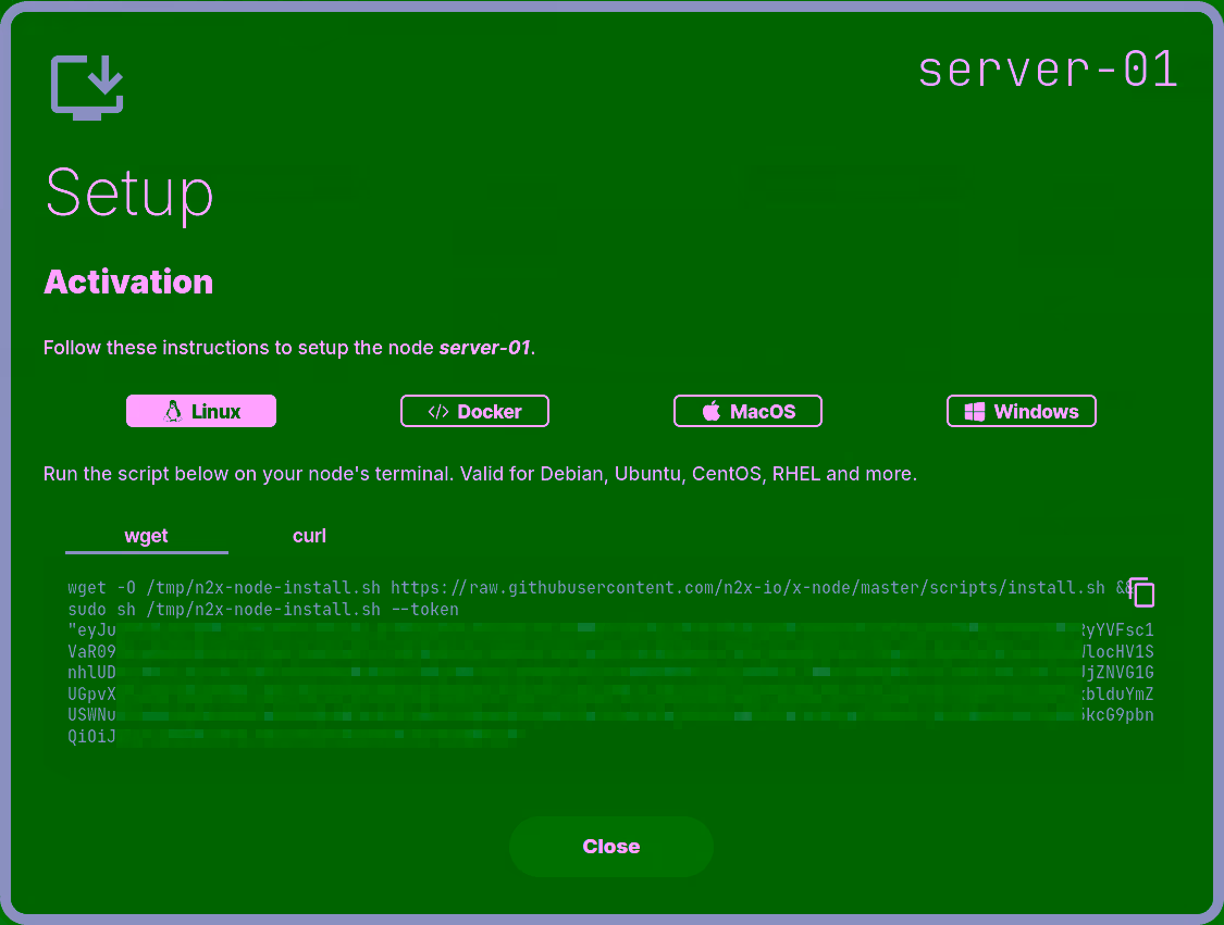 n2x Node Setup