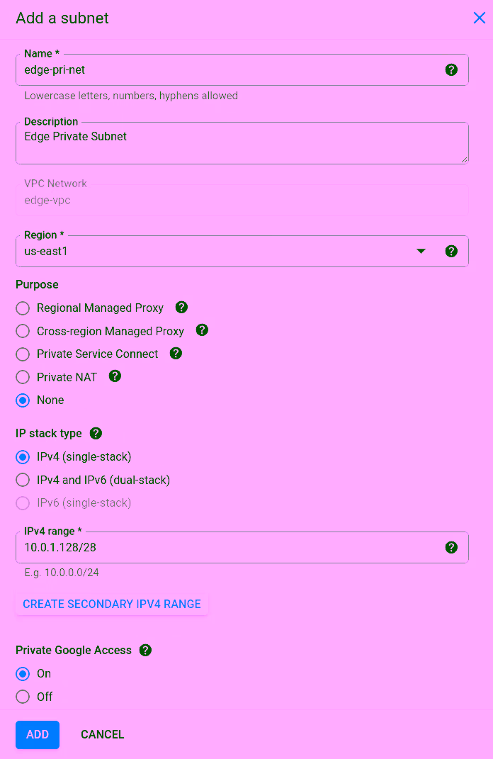 Private Subnet